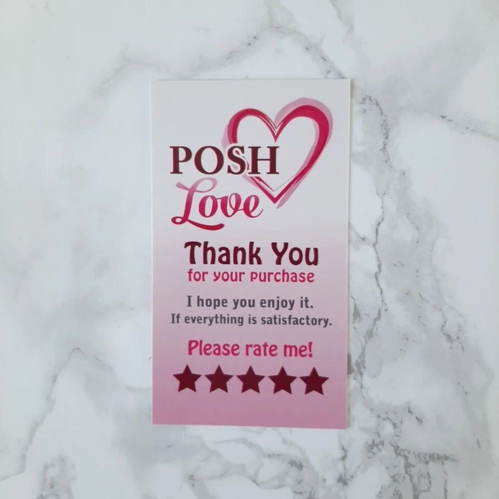 25 Thank Hearts Thank you cards & 25 Stickers